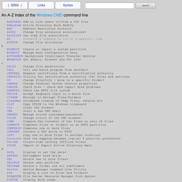 Windows XP Commands