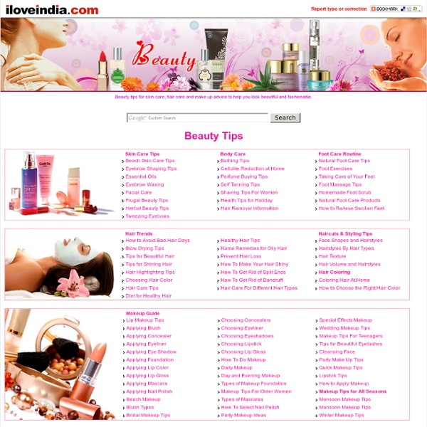 Indian Beauty Tips - Beauty Care - Beauty Secrets - Health And Beauty -... - StumbleUpon