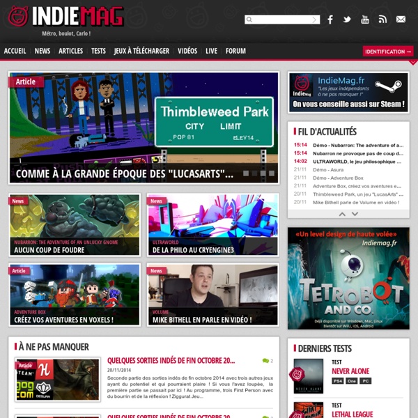 Indie Mag - Suivez l'actu des jeux indépendants