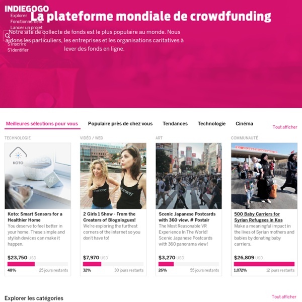 Une plateforme internationale de crowdfunding pour lever des fonds