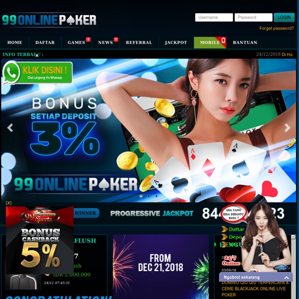 Agen poker online indonesia & domino qq qiu qiu & bandar ceme,capsa susun,poker qq terbaik dan terpercaya