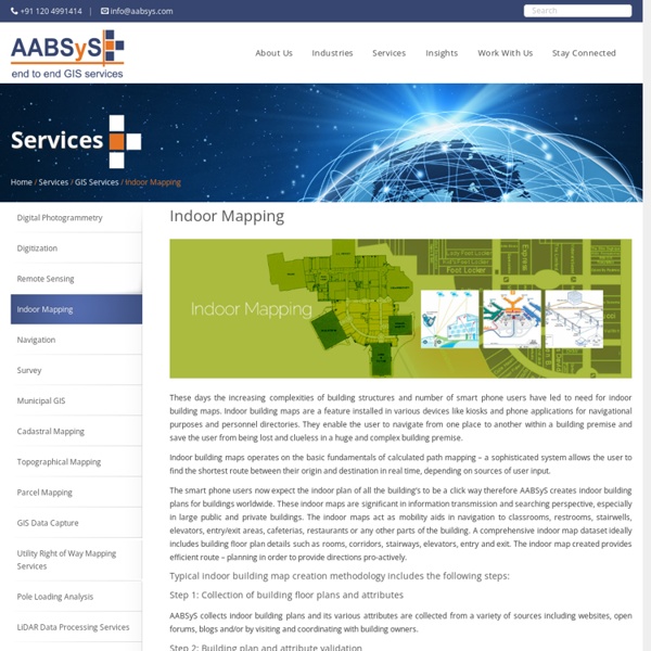 Indoor Mapping & Indoor Building Plans - AABSyS