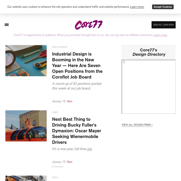 Core77 / industrial design magazine + resource / home
