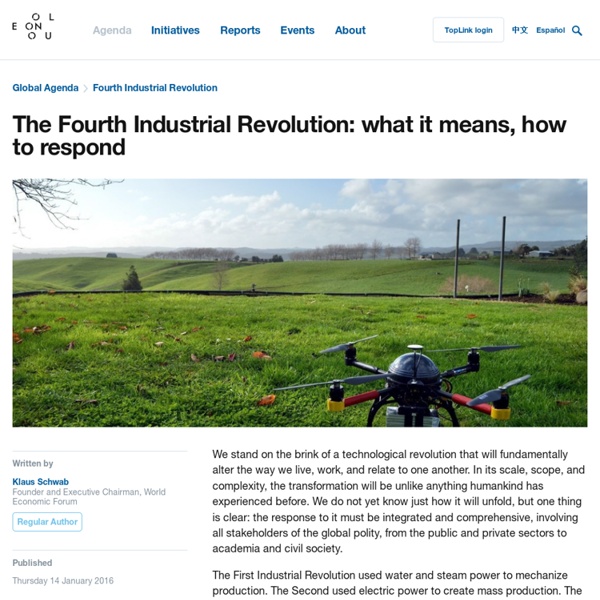 The Fourth Industrial Revolution: what it means and how to respond