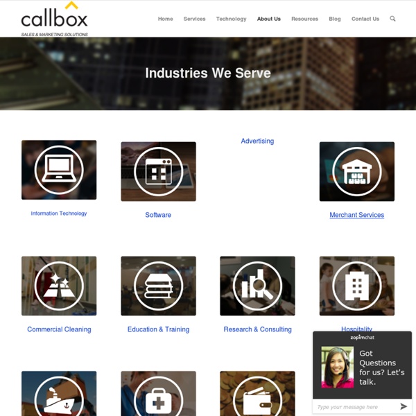 Industries We Serve - Callbox Sales and Marketing