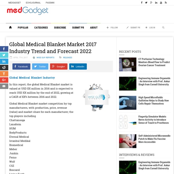Global Medical Blanket Market 2017 Industry Trend and Forecast 2022