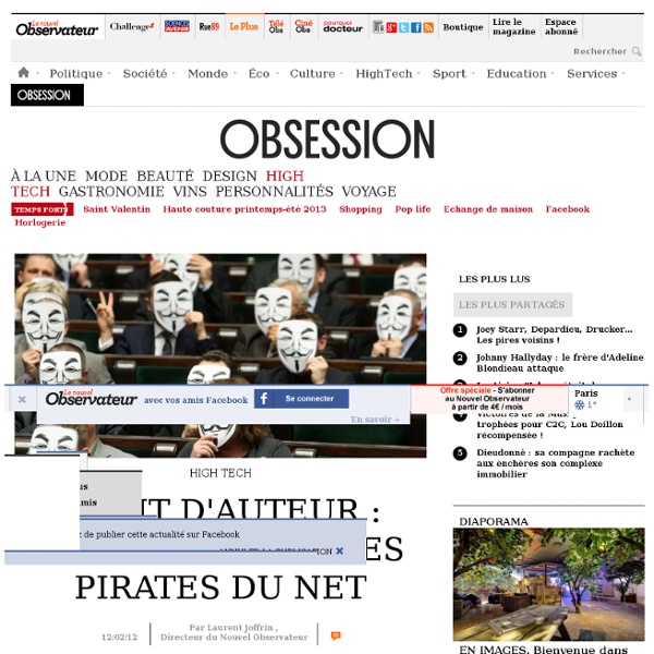 Droit d'auteur : l'infantilisme des pirates du Net - Laurent Joffrin - Nouvelobs.com