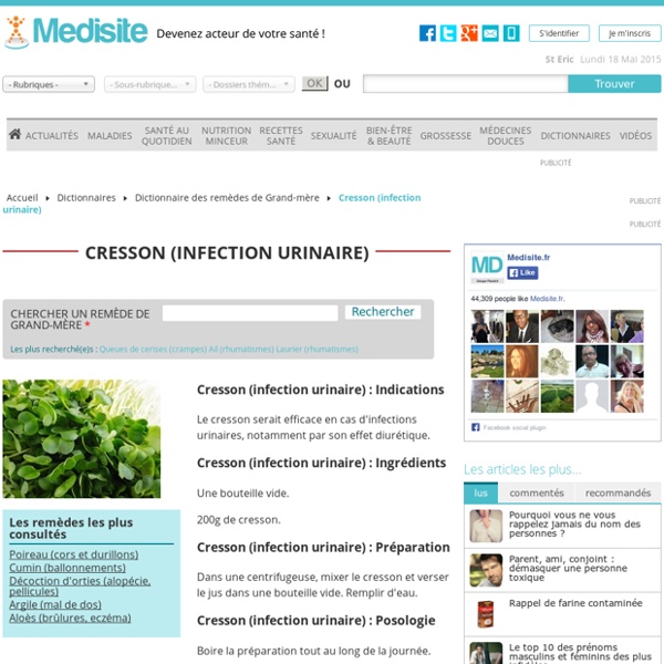 Cresson (infection urinaire)