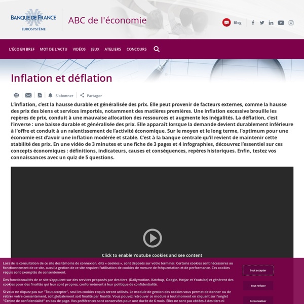 Inflation et déflation