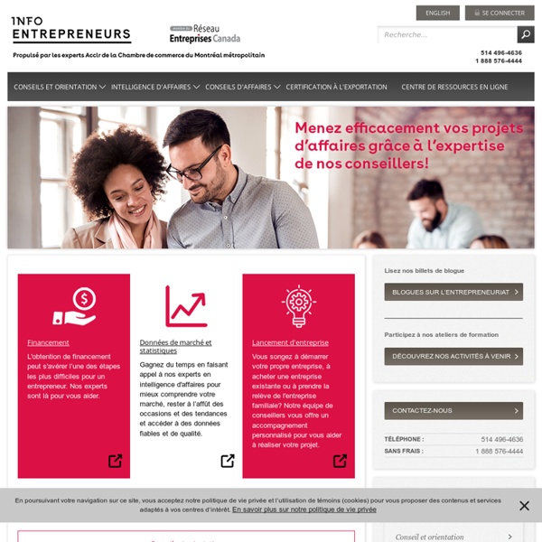 Info entrepreneurs - Services aux entrepreneurs québécois