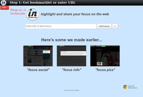 Highlight and share your focus on the web