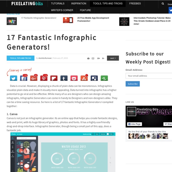 17 Fantastic Infographic Generators!