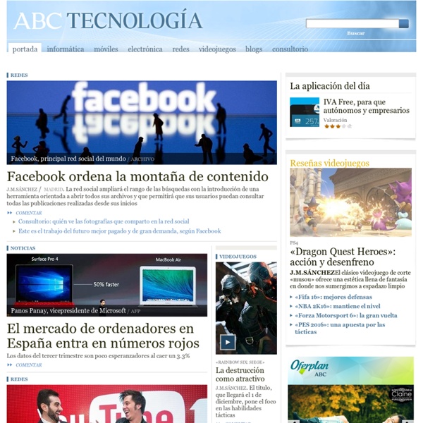 Noticias de tecnología, internet, informática y telecomunicaciones en ABC