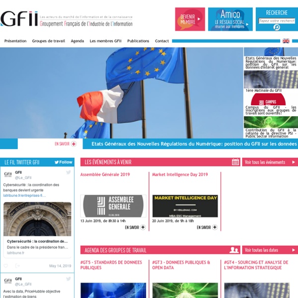 GFII - Les acteurs du marché de l'information et de la connaissance
