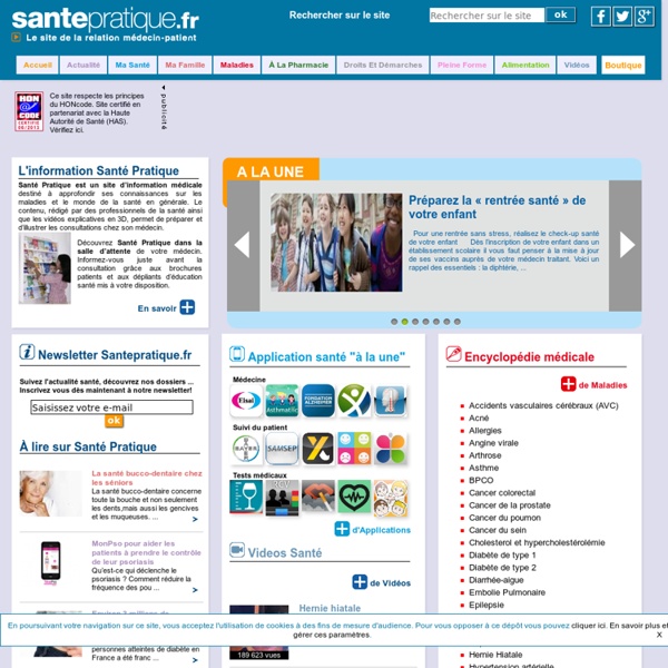 Santepratique.fr : votre information santé bien-être et prévention
