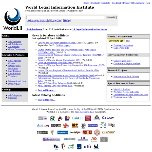 World Legal Information Institute (WorldLII)