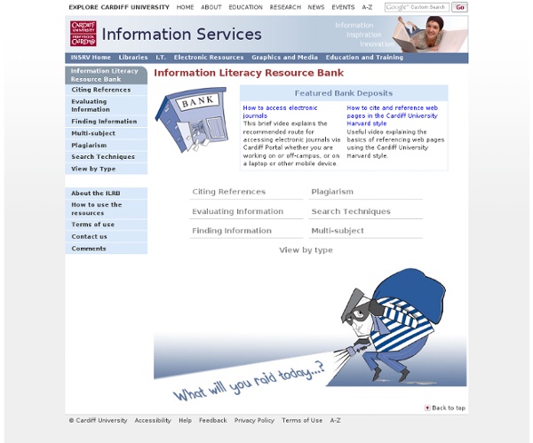 Information Literacy Resource Bank - Home