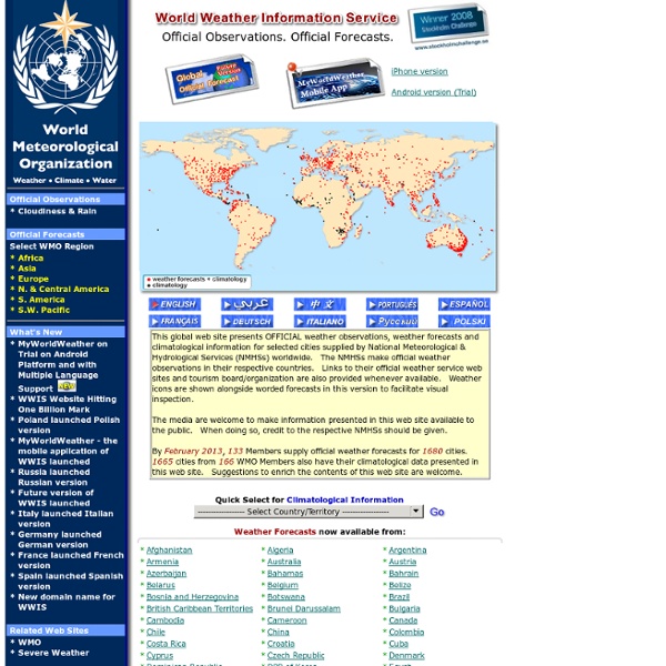 World Weather Information Service - Official Observations. Official Forecasts.