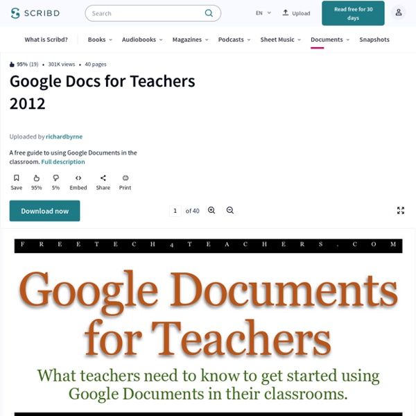 Google Docs for Teachers 2012