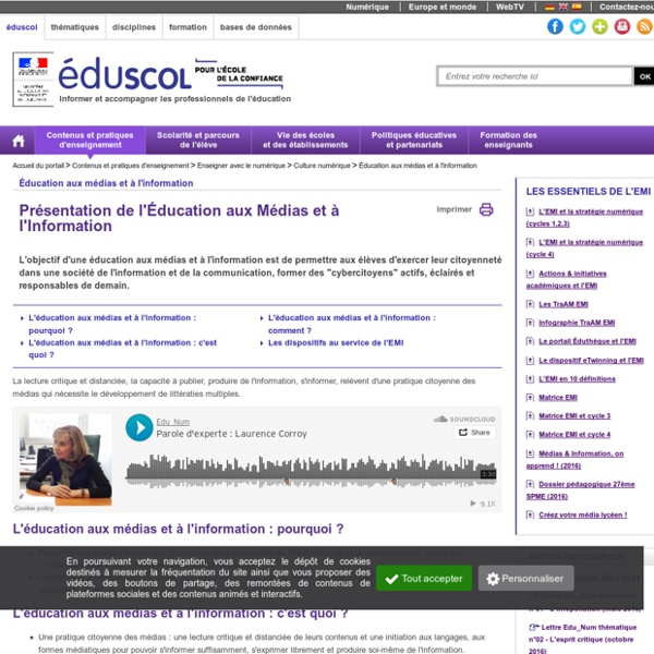 Éducation aux médias et à l'information