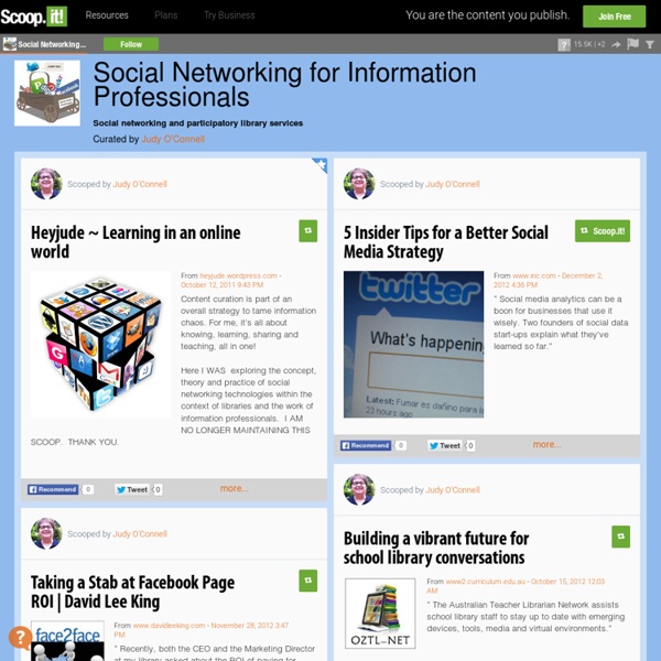 Social Networking for Information Professionals