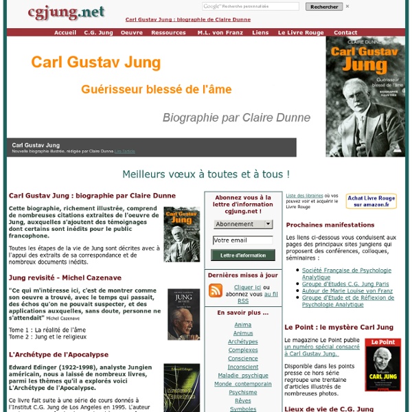 Jung Carl Gustav - Site d'information et de ressources jungiennes cgjung.net