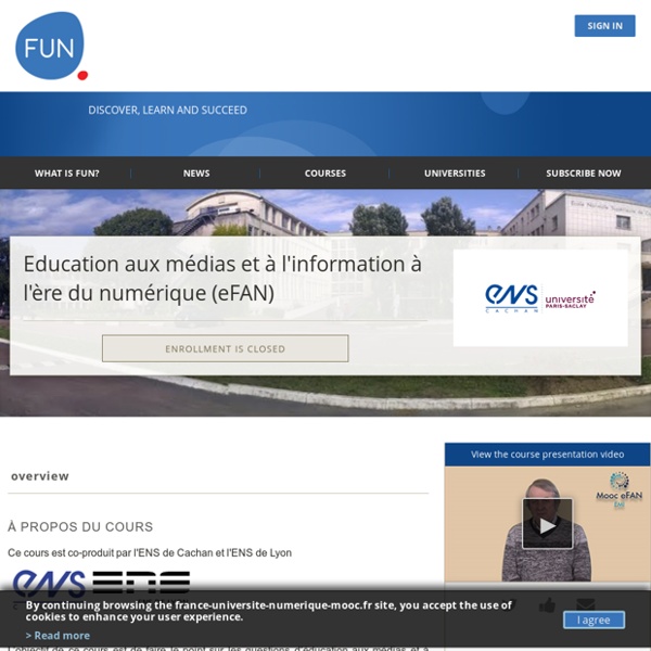 About Education aux médias et à l'information à l'ère du numérique (eFAN)