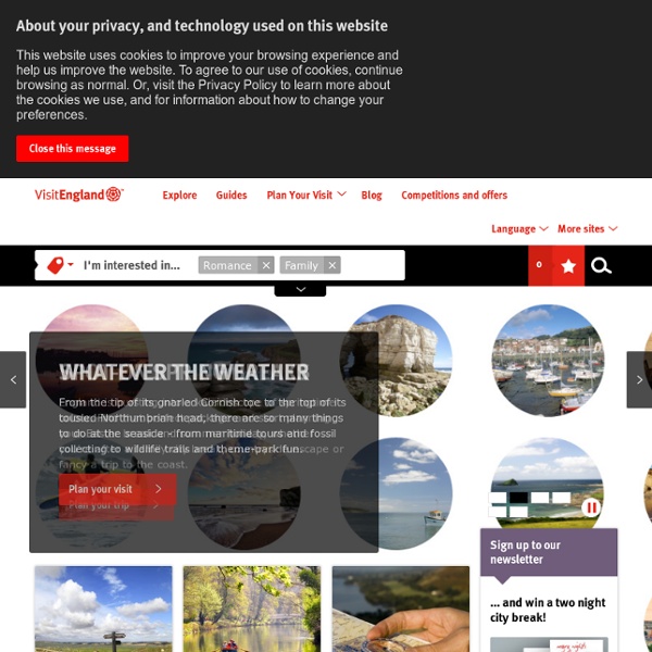 The official site of VisitEngland - The England Tourist Board