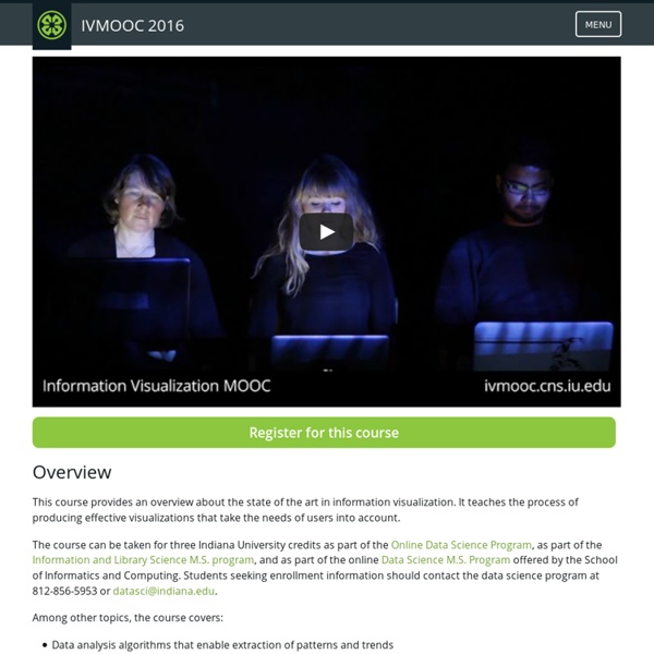 IVMOOC: Information Visualization MOOC 2015