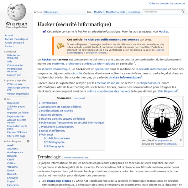 Hacker (sécurité informatique)