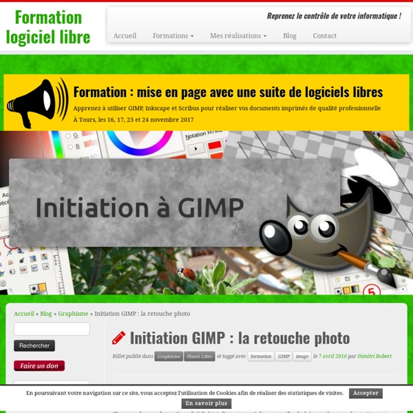 Initiation GIMP : la retouche photo - Formation logiciel libre