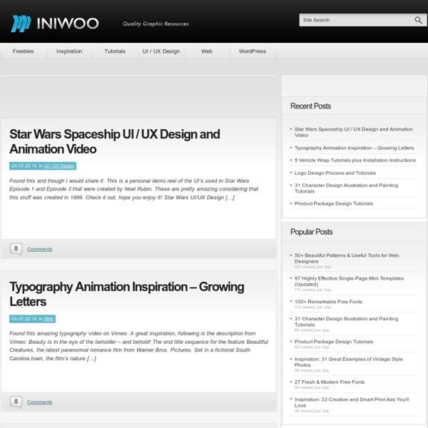 Iniwoo.net – Graphics can Talk! - Your daily inspiration and qua