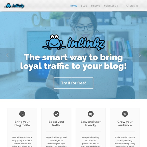 InLinkz. Blogging tools for link-ups, blog hops and product lists