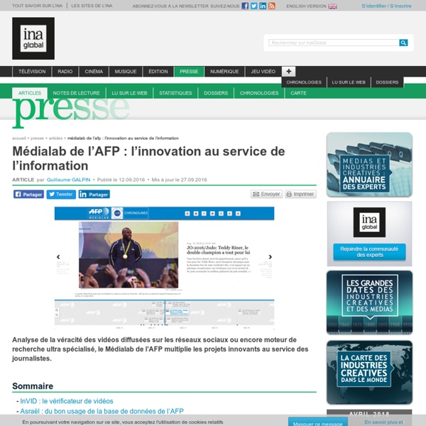 Médialab de l’AFP : l’innovation au service de l’information