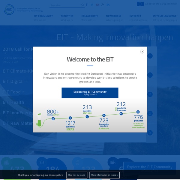 European Institute of Innovation & Technology (EIT)