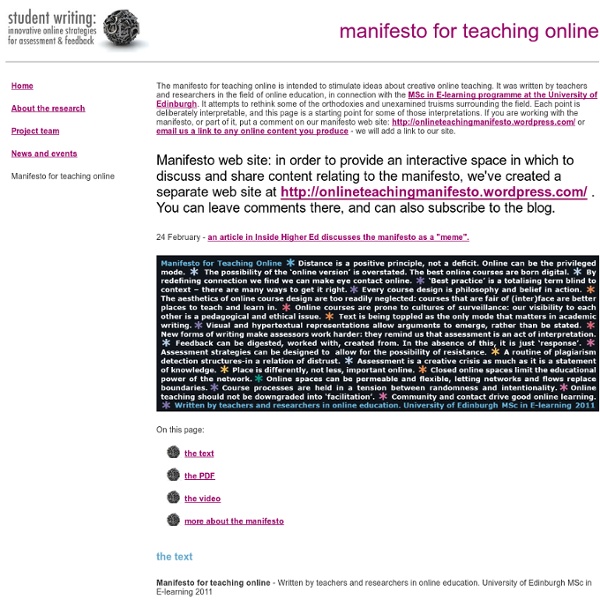 Student writing: innovative online strategies for assessment & feedback