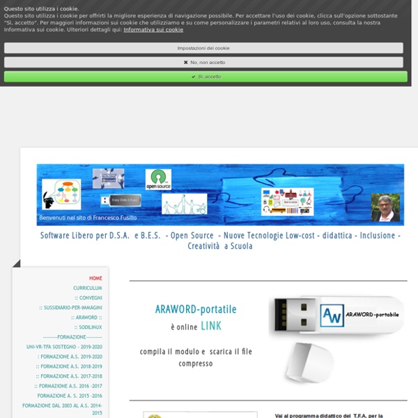 Home - Software libero per DSA e BES - Open Source - innovazione didattica - fusillo-francesco -