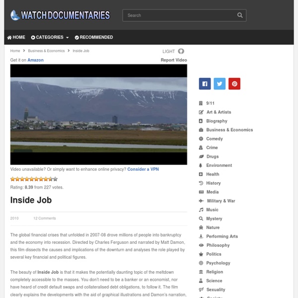 Inside Job (global financial crisis 2007) click 2x