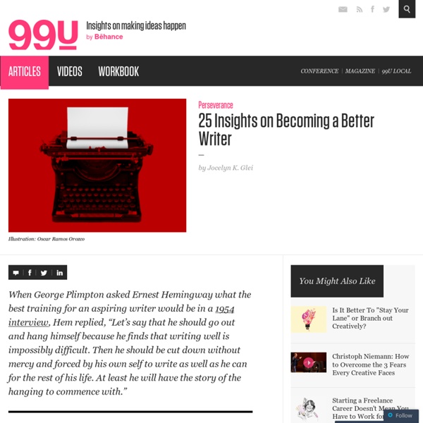 25 Insights on Becoming a Better Writer