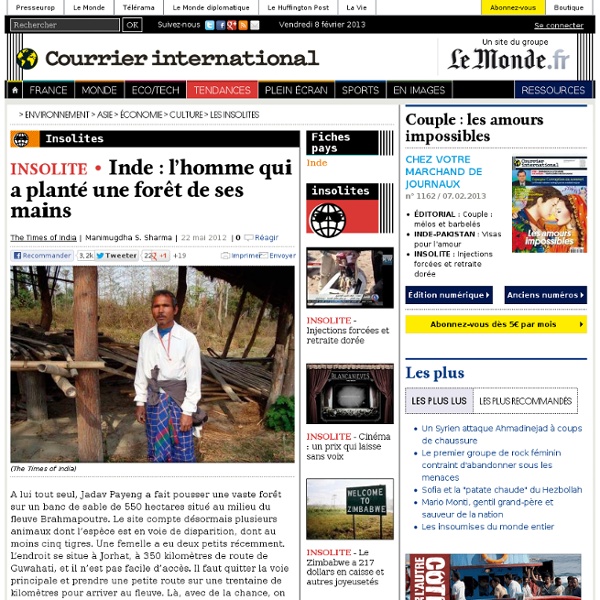 Inde : l’homme qui a planté une forêt de ses mains