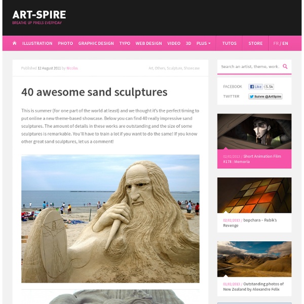 40 awesome sand sculptures