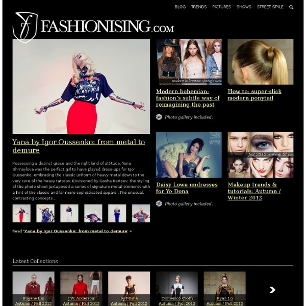 Fashion inspiration and fashion social community from Fashionising.com