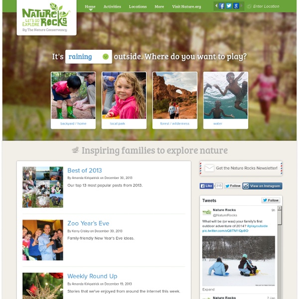 NATURE ROCKS - for Happier, Healthier, Smarter Kids and Families