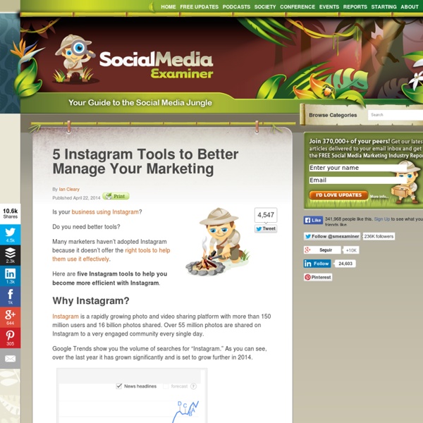 5 Instagram Tools to Better Manage Your Marketing Social Media Examiner