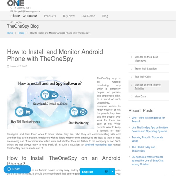 How to install and monitor Android phone with TheOneSpy