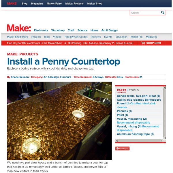 Install a Penny Countertop