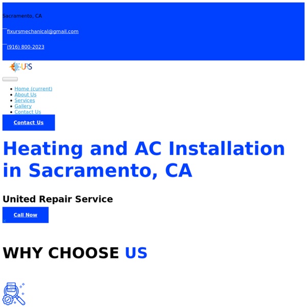 Heating and AC Installation Service in Sacramento, CA
