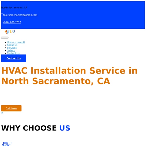 HVAC Installation Service in North Sacramento CA