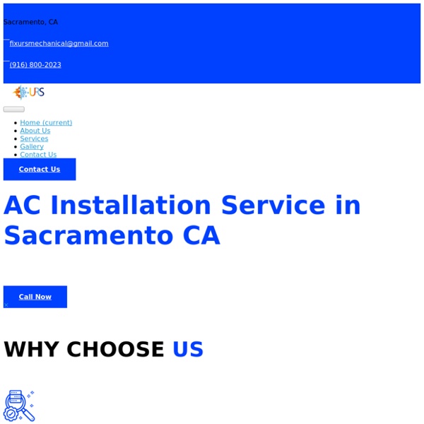 AC Installation Service in Sacramento, CA