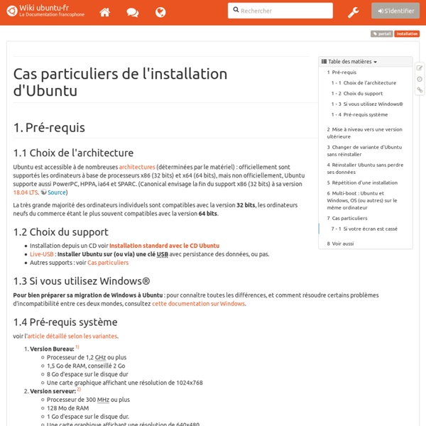 Doc Ubuntu installation